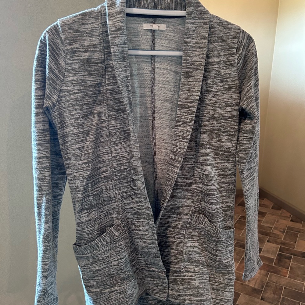 Green Open Front Cardigan